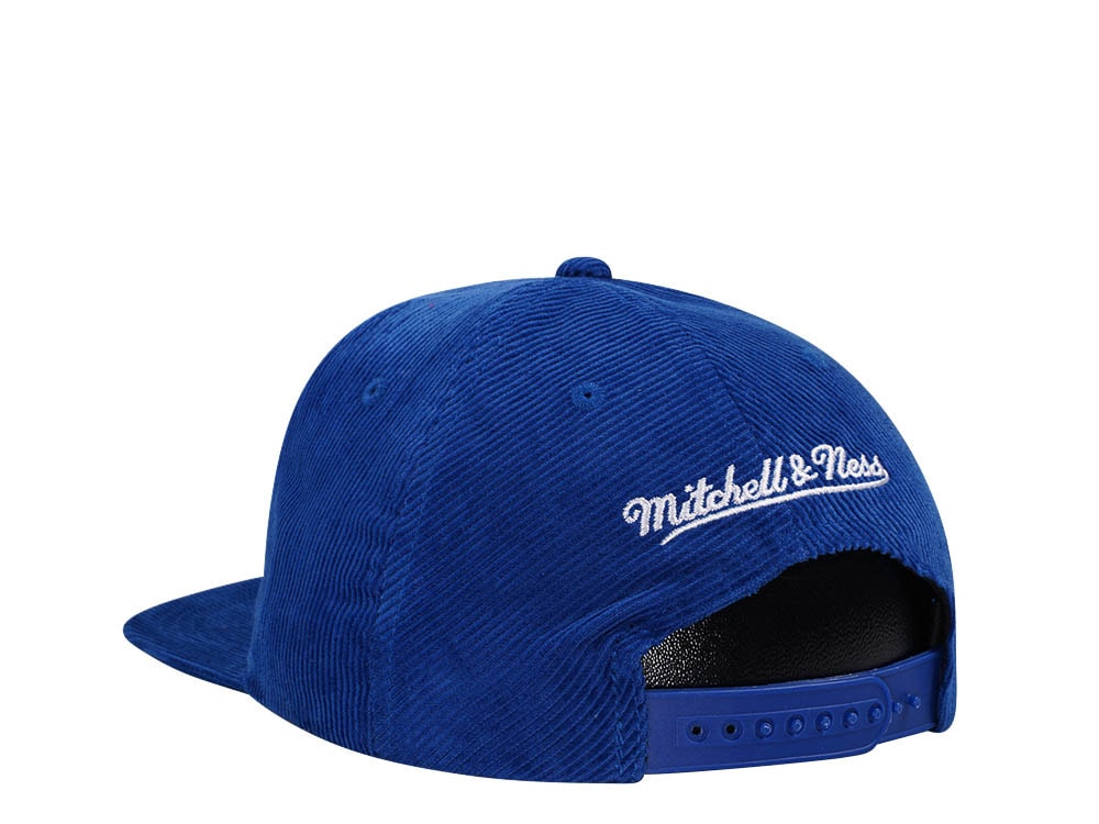 Mitchell & Ness Golden State Warriors Blue Cord Hardwood Classic Snapback Hat