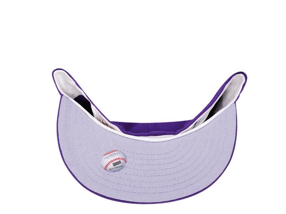 New Era Colorado Rockies 20th Anniversary Purple Lavender Edition 59Fifty Fitted Hat