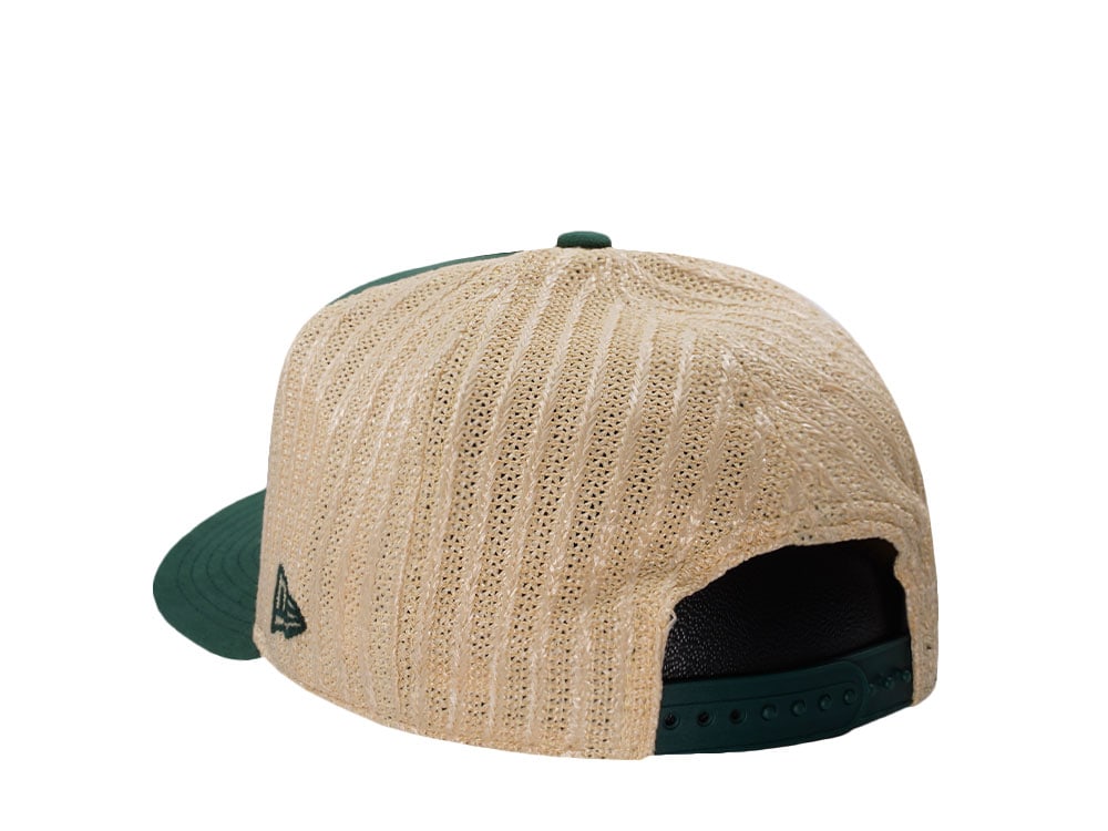 New Era Oakland Athletics Grained Green Edition 9Fifty Trucker A Frame Snapback Hat