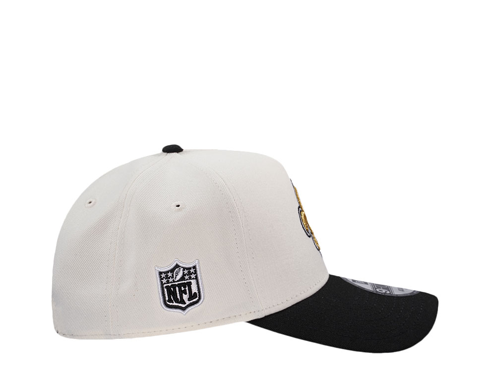 New Era New Orleans Saints Classic Chrome Two Tone Edition 9Forty A Frame Snapback Hat