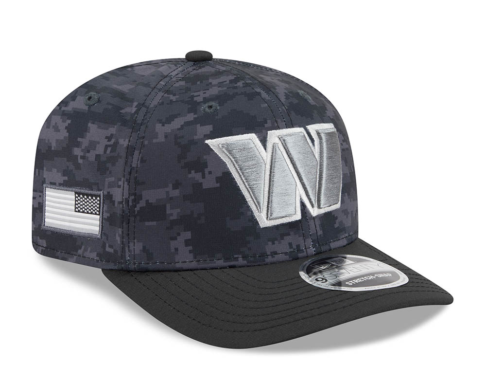 New Era Washington Commanders NFL Salute to Service 2026 Digi Camo Black 9Seventy Stretch Snapback Hat