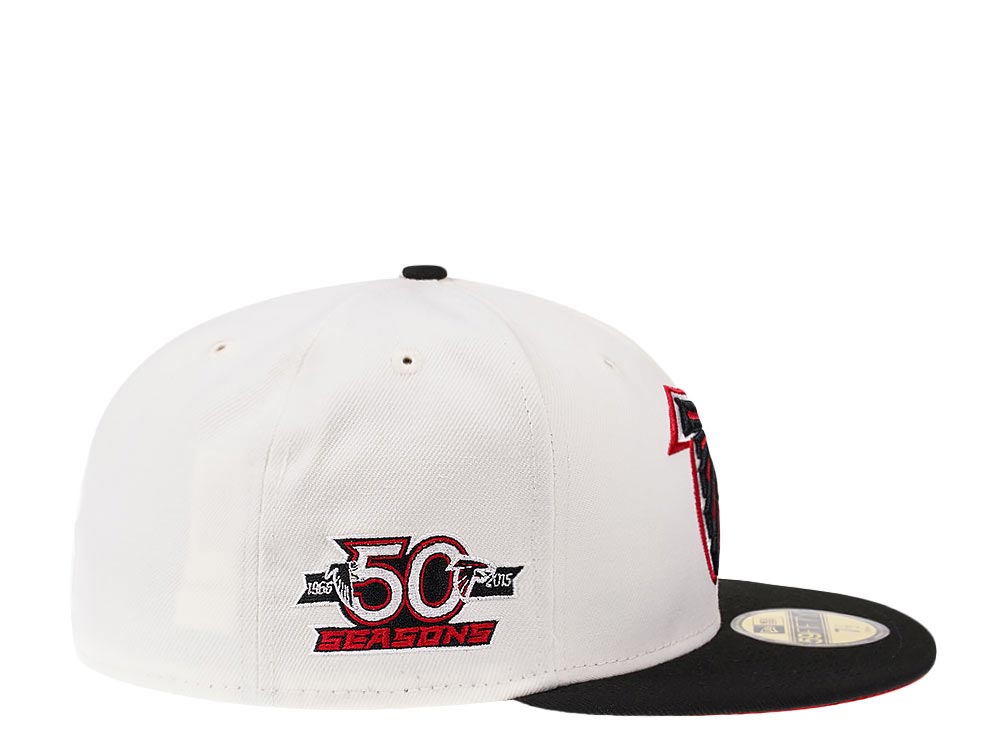 New Era Atlanta Falcons 50th Anniversary Cream Dome Edition 59Fifty Fitted Hat