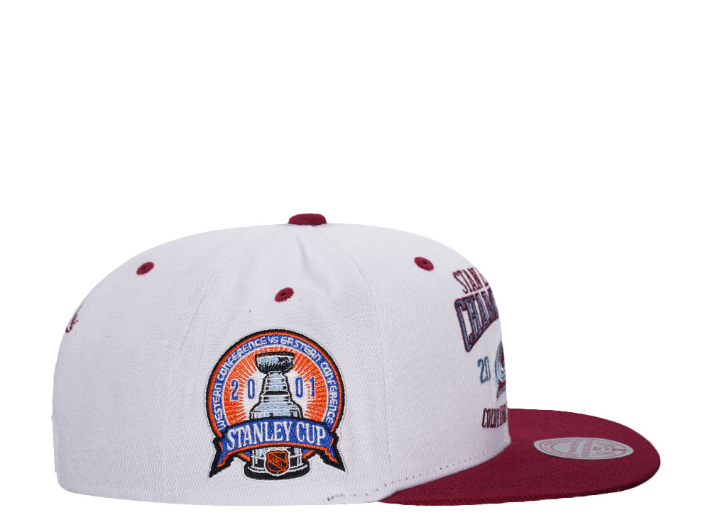 Mitchell & Ness Colorado Avalanche Stanley Cup Champions 2001 Two Tone Snapback Hat