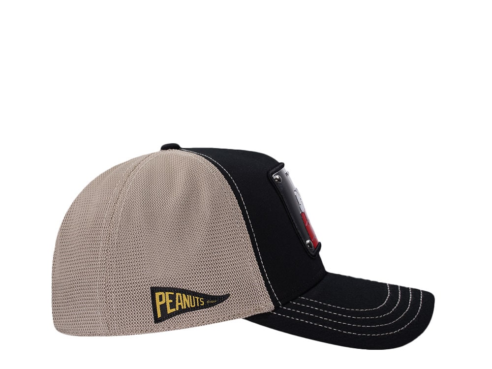 Capslab Peanuts Snoopy Black Trucker Snapback Hat