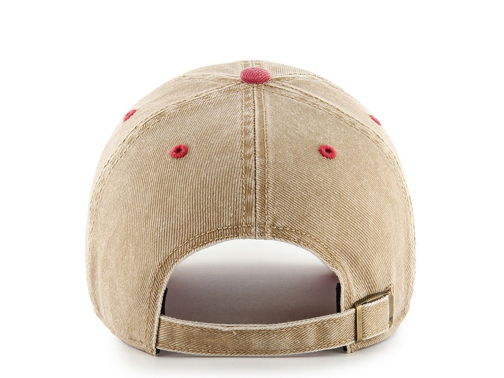 47Brand New York Yankees Cooperstown Khaki Eldin Edition Clean Up Strapback Hat