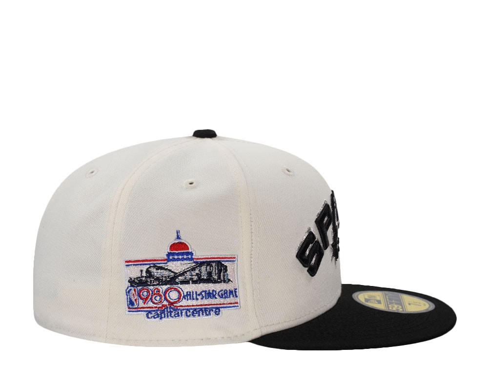 New Era San Antonio Spurs All Star Game 1980 Chrome Two Tone Edition 59Fifty Fitted Hat