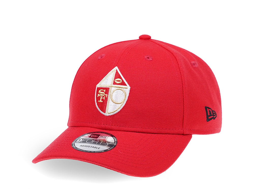 New Era New San Francisco 49ers Curved Red Edition 9Forty Snapback Hat