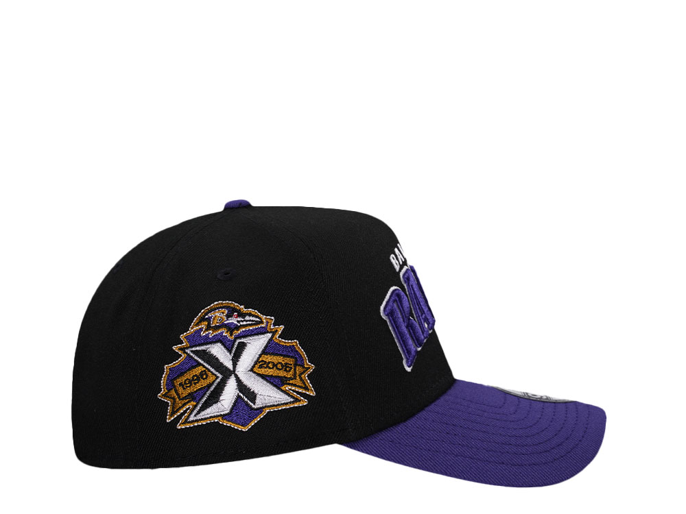 New Era Baltimore Ravens Black Two Tone 9Forty A Frame Snapback