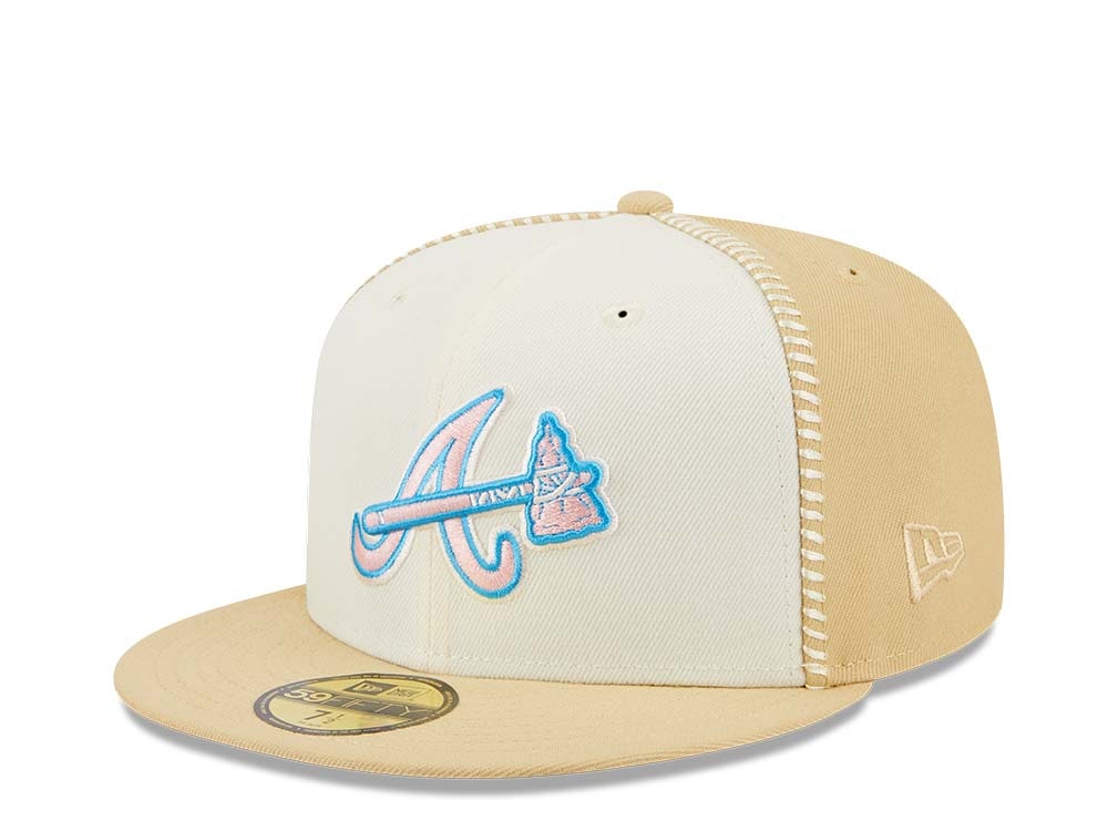 New Era Atlanta Braves Stitch 30th Anniversary Gold Edition 59Fifty Fitted Hat