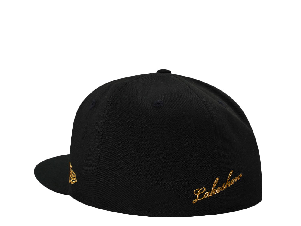 New Era Los Angeles Lakers Lakeshow Gold Black Edition 59Fifty Fitted Hat