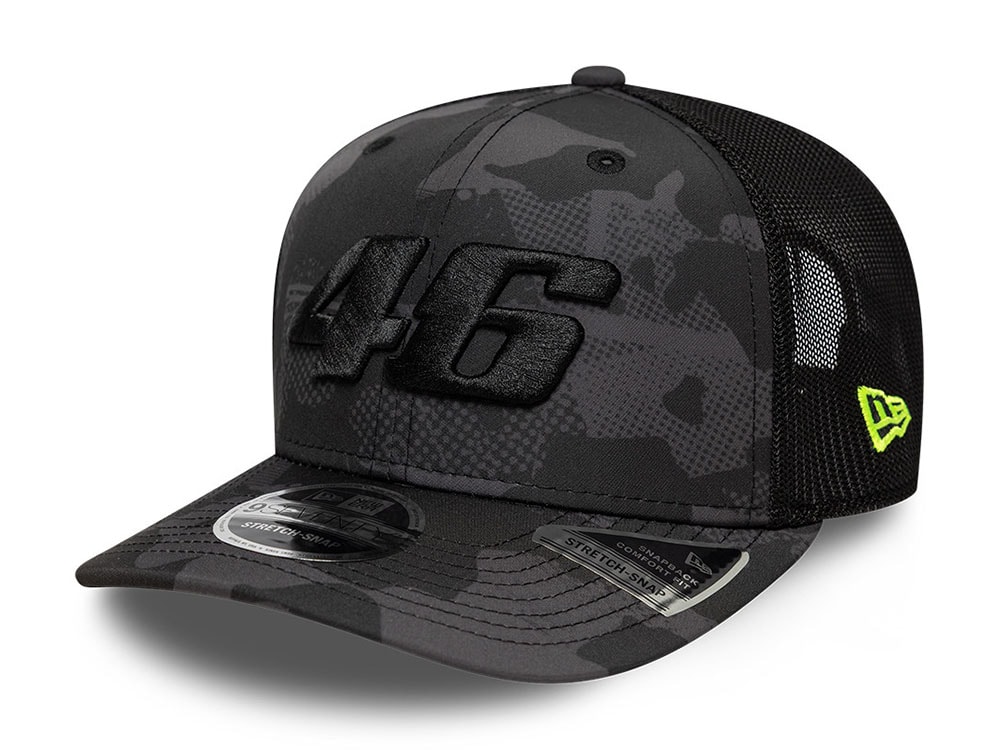 New Era Vr46 Dark Camo 9Seventy Trucker Snapback Hat