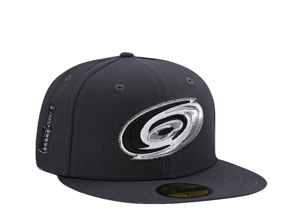 New Era Carolina Hurricanes Stanley Cup Metallic Anthracite Prime Edition 59Fifty Fitted Hat
