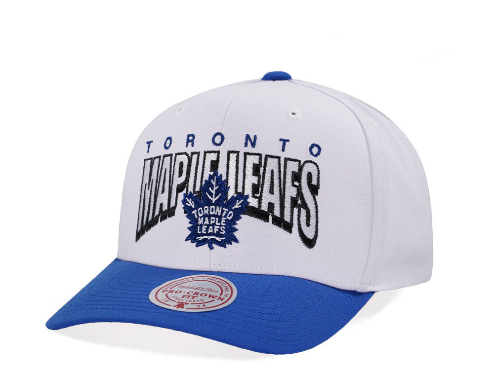 Mitchell & Ness Toronto Maple Leafs Pro Crown Fit White Snapback