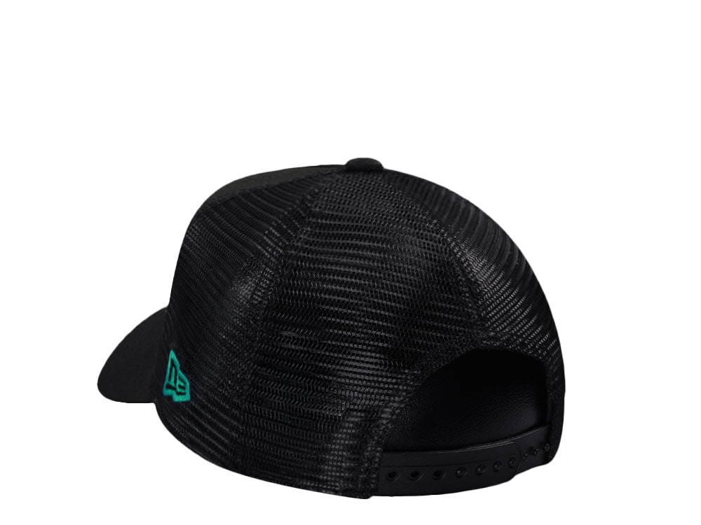 New Era Anaheim Ducks Anaheim Ducks Classic Black Edition 9Forty A Frame Trucker Snapback Hat