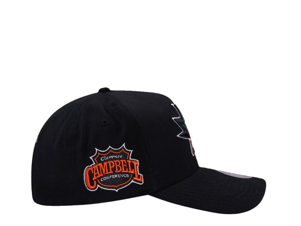 Mitchell & Ness San Jose Sharks Nostalgic 2.0 Pro Crown Snapback Hat