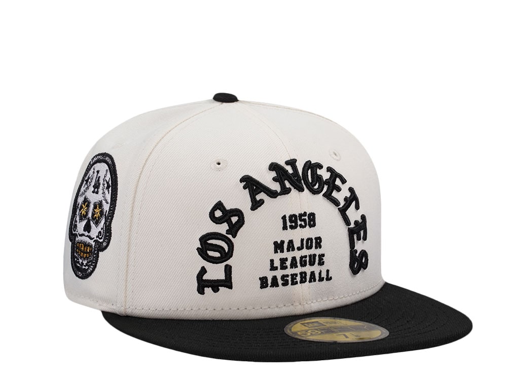 New Era Los Angeles Dodgers Skull Chrome Two Tone Prime Edition 59Fifty Fitted Hat