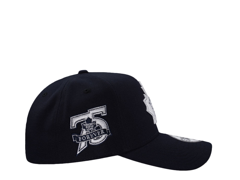 New Era Toronto Maple Leafs 75th Anniversary Navy Prime Edition 9Forty A Frame Snapback Hat