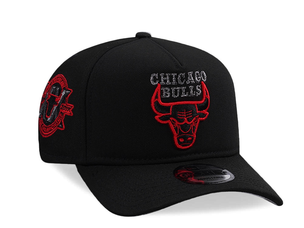 New Era Chicago Bulls 20th Anniversary Black Prime Edition 9Forty A Frame Snapback Hat