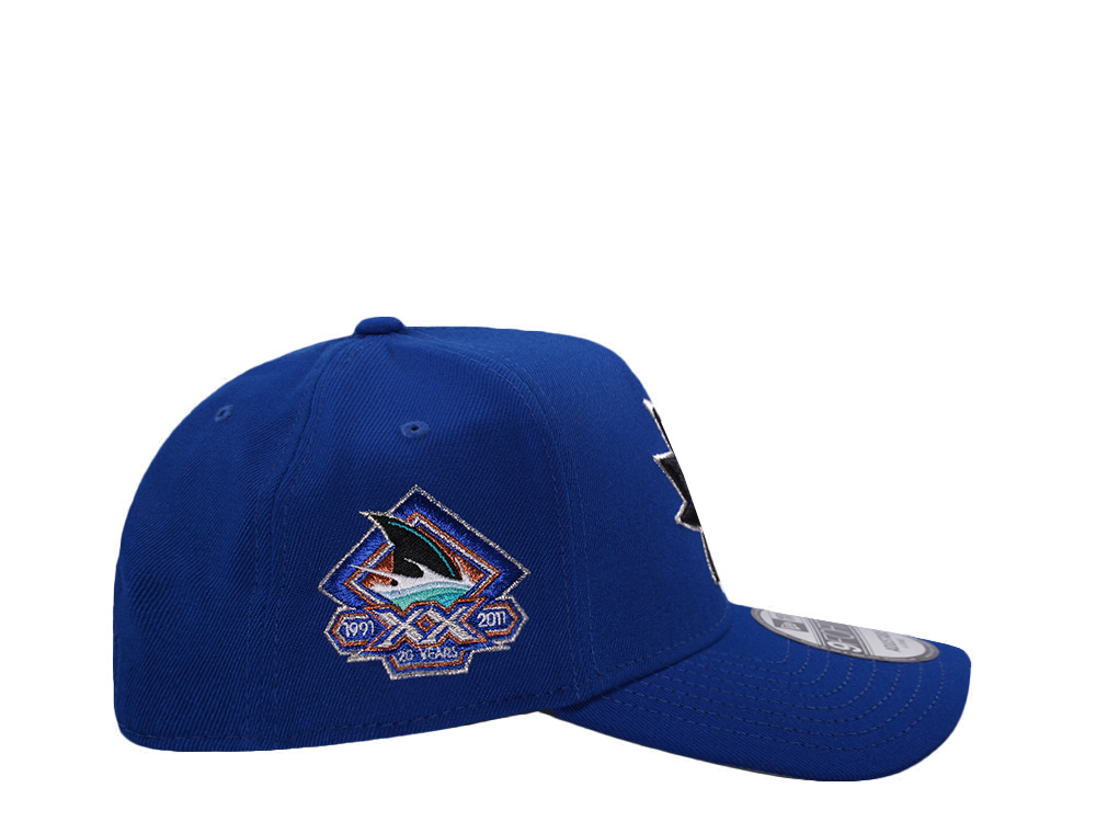 New Era San Jose Sharks 20th Anniversary Blue Prime Edition 9Forty A Frame Snapback Hat