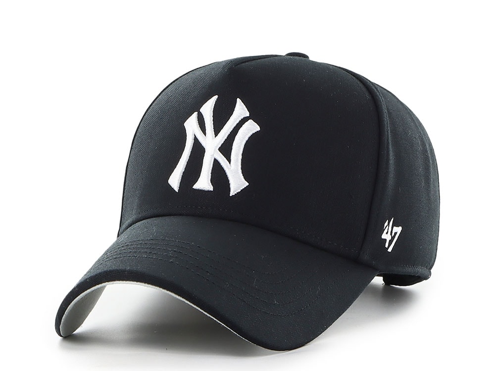 47Brand New York Yankees Black Polar Freeze Edition Offside Snapback Hat
