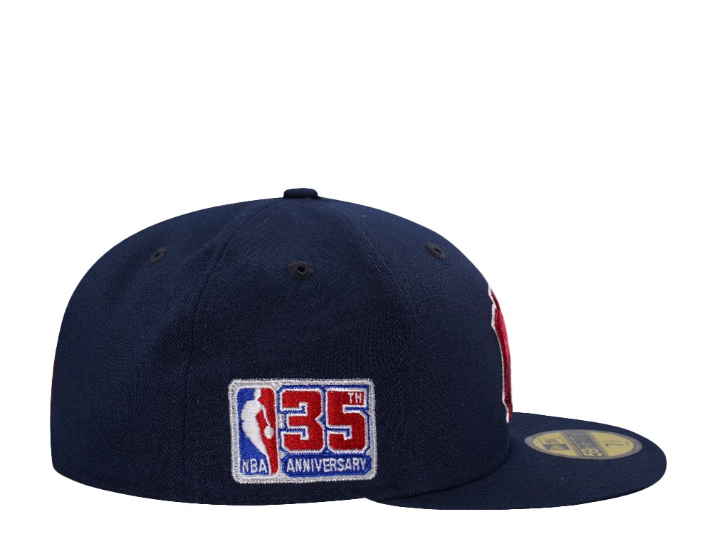 New Era New York Knicks 35th NBA Anniversary Navy Prime Edition 59Fifty Fitted Hat