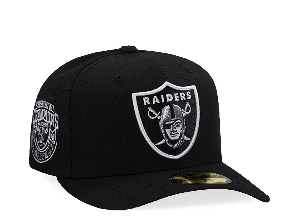 New Era Las Vegas Raiders Champions Black Prime Edition 59Fifty Pre Curved Fitted Hat