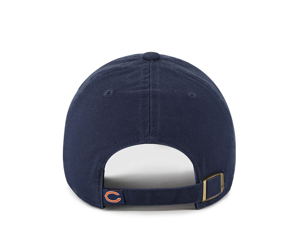 47Brand Chicago Bears Navy Classic Edition Clean Up Strapback Hat