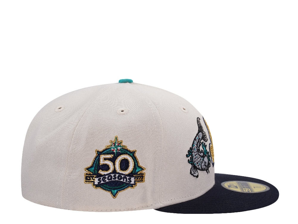 New Era Seattle Mariners 50th Anniversary Koi Chrome Two Tone Edition 59Fifty Fitted Hat