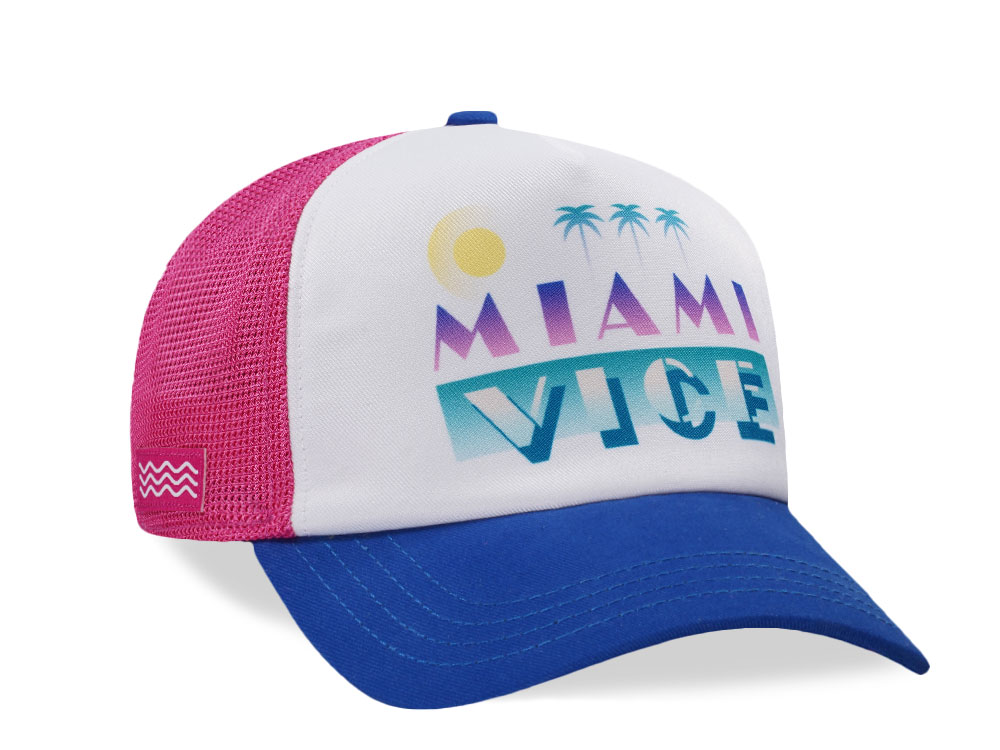 Capslab Miami Vice White Trucker Snapback Hat