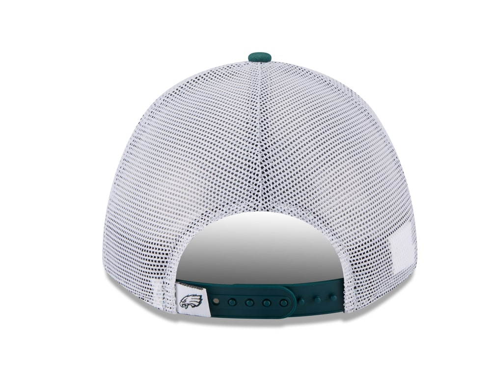 New Era Philadelphia Eagles Official Team Color Edition 9Forty M Crown A Frame Trucker Snapback Hat