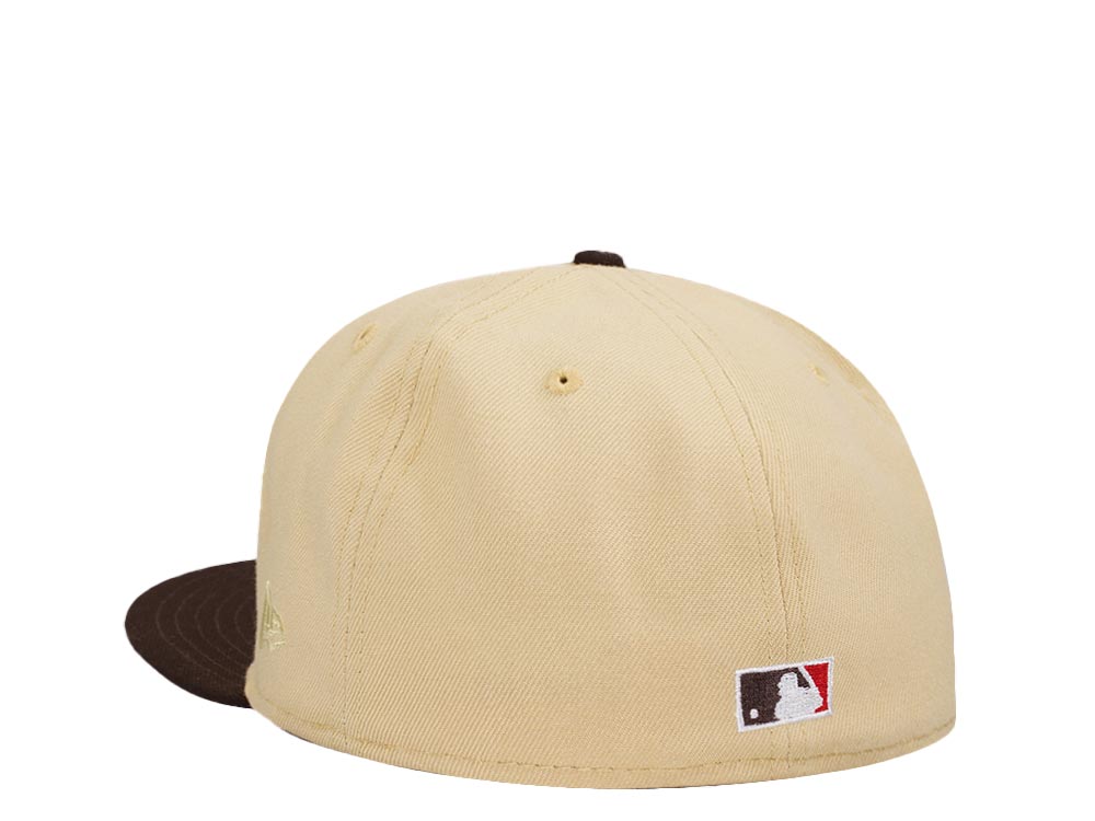 New Era San Diego Padres All Star Game 1992 Vegas Gold Merlot Two Tone Edition 59Fifty Fitted Hat