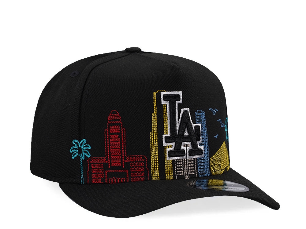 New Era Los Angeles Dodgers Skyline Black Prime Edition 9Fifty A Frame Snapback Hat