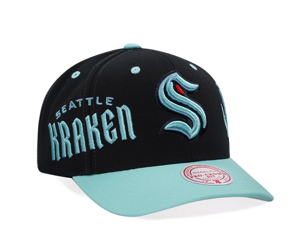 Mitchell & Ness Seattle Kraken Pro Crown Fit Snapback Hat