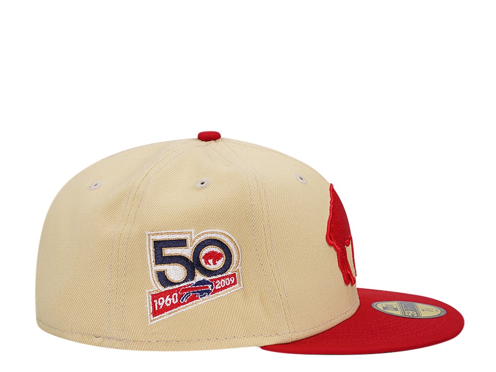 New Era Buffalo Bills 50th Anniversary Two Tone Throwback Edition 59Fifty Fitted Hat