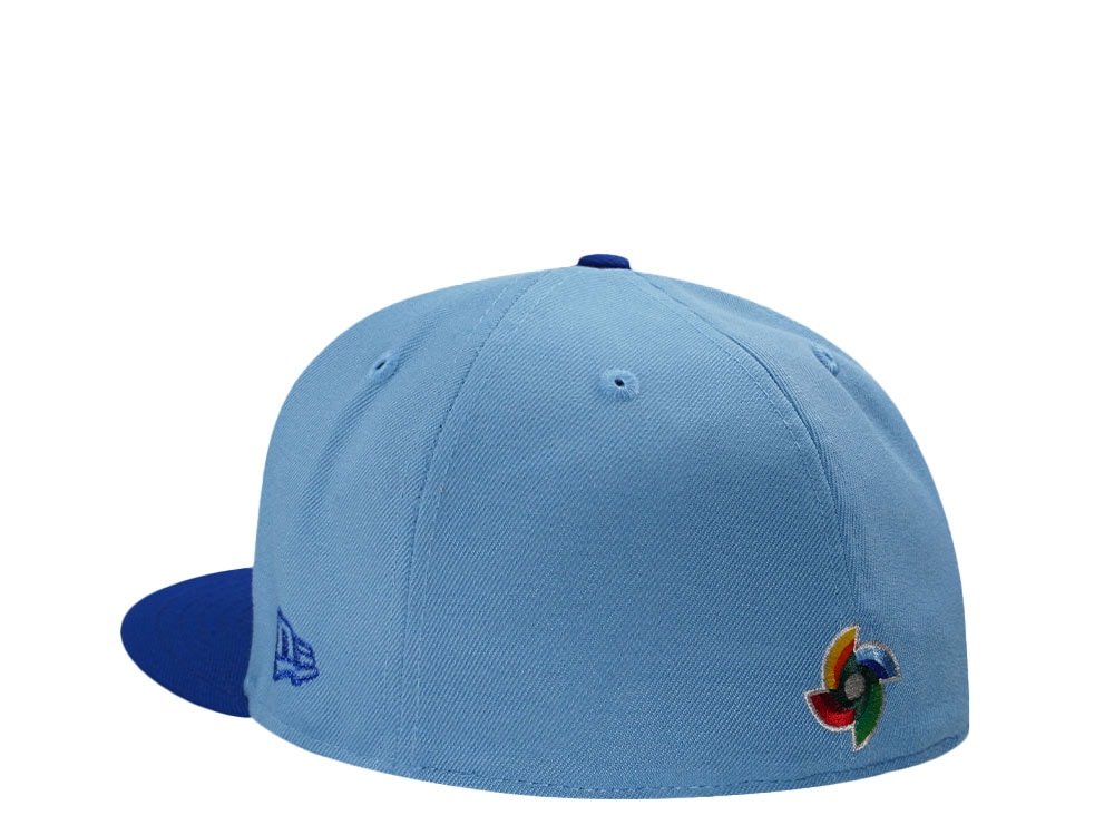 New Era Puerto Rico World Baseball Classic Sky Blue Two Tone Edition 59Fifty Fitted Hat
