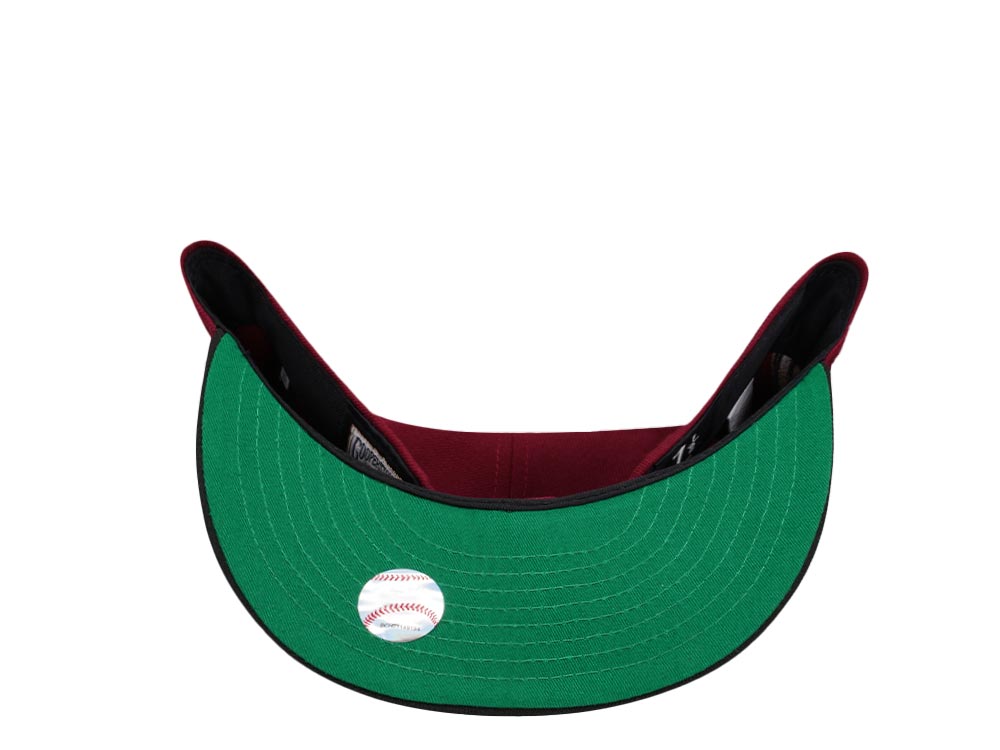 New Era Washington Nationals Stadium Anniversary Smooth Red Two Tone Throwback Edition 59Fifty Fitted Hat