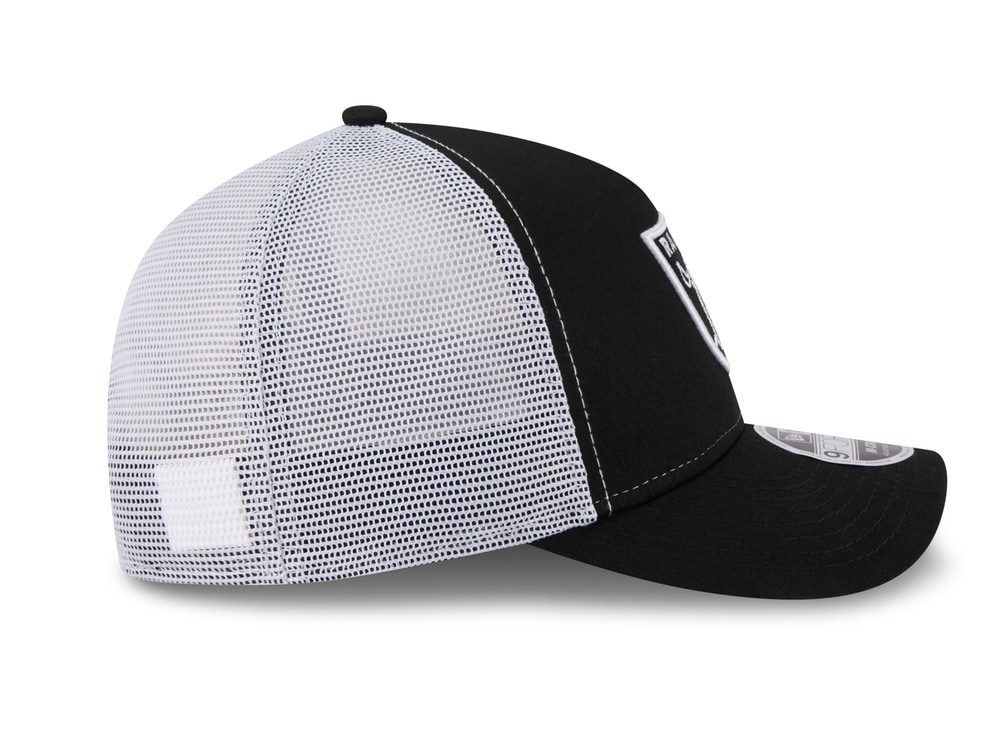 New Era Las Vegas Raiders Official Team Color Edition 9Forty M Crown A Frame Trucker Snapback Hat