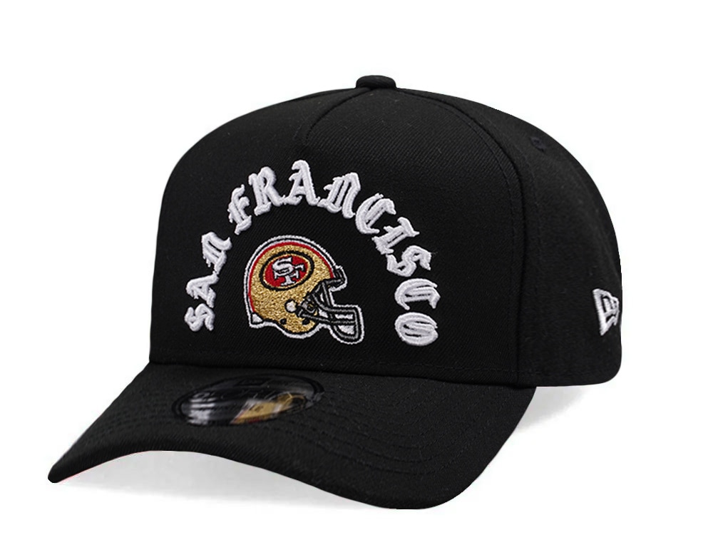 New Era San Francisco 49ers Helmet Black Prime Edition 9Forty A Frame Snapback Hat