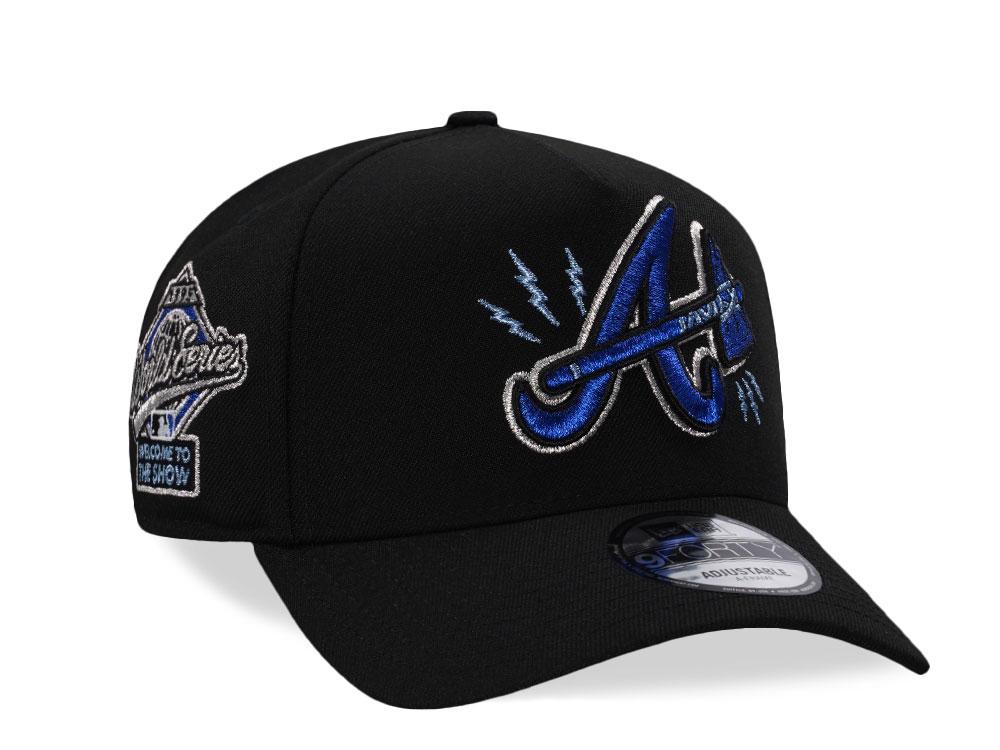 New Era Atlanta Braves World Series 1995 Black Prime Edition 9Forty A Frame Snapback Hat