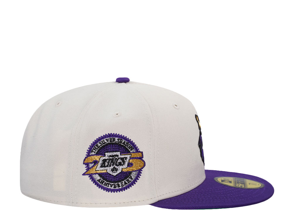 New Era Los Angeles Kings 25th Anniversary Chrome Two Tone Throwback Edition 59Fifty Fitted Hat