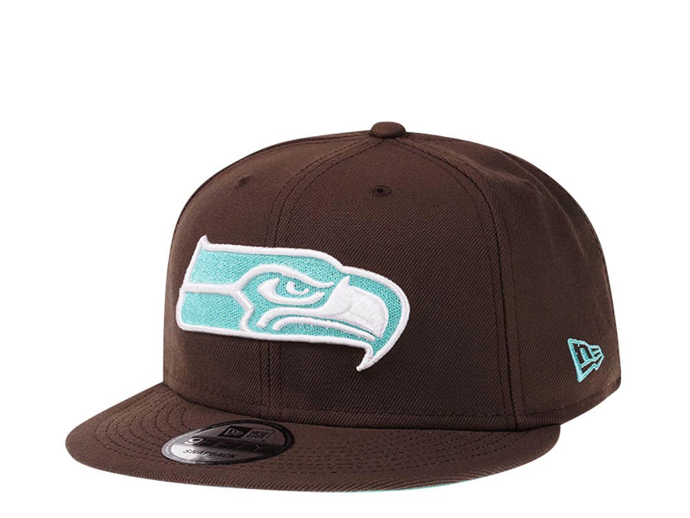 New Era Seattle Seahawks Walnut MInt Edition 9Fifty Snapback Hat