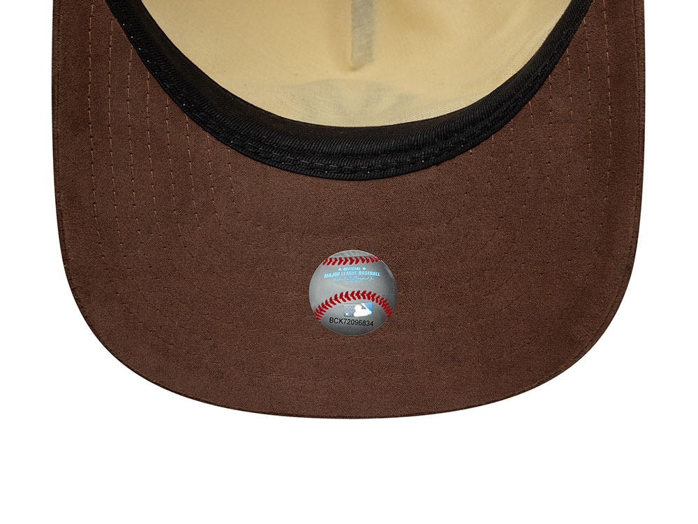 New Era New York Yankees Light Brown Suede Visor Edition 9Fifty A Frame Strapback Hat