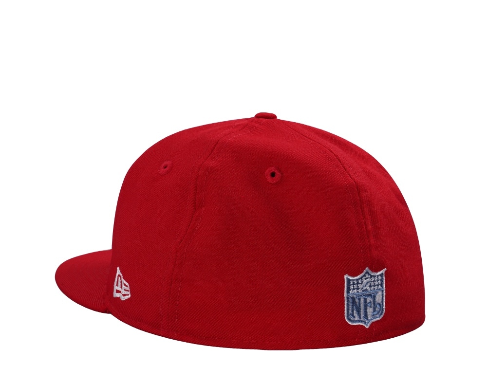 New Era New York Giants 75th Anniversary Wool Scarlet Throwback Edition 59Fifty Fitted Hat