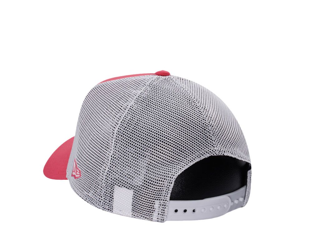 New Era Miami Heat Coral Pink Prime Edition 9Forty A Frame Trucker Snapback Hat