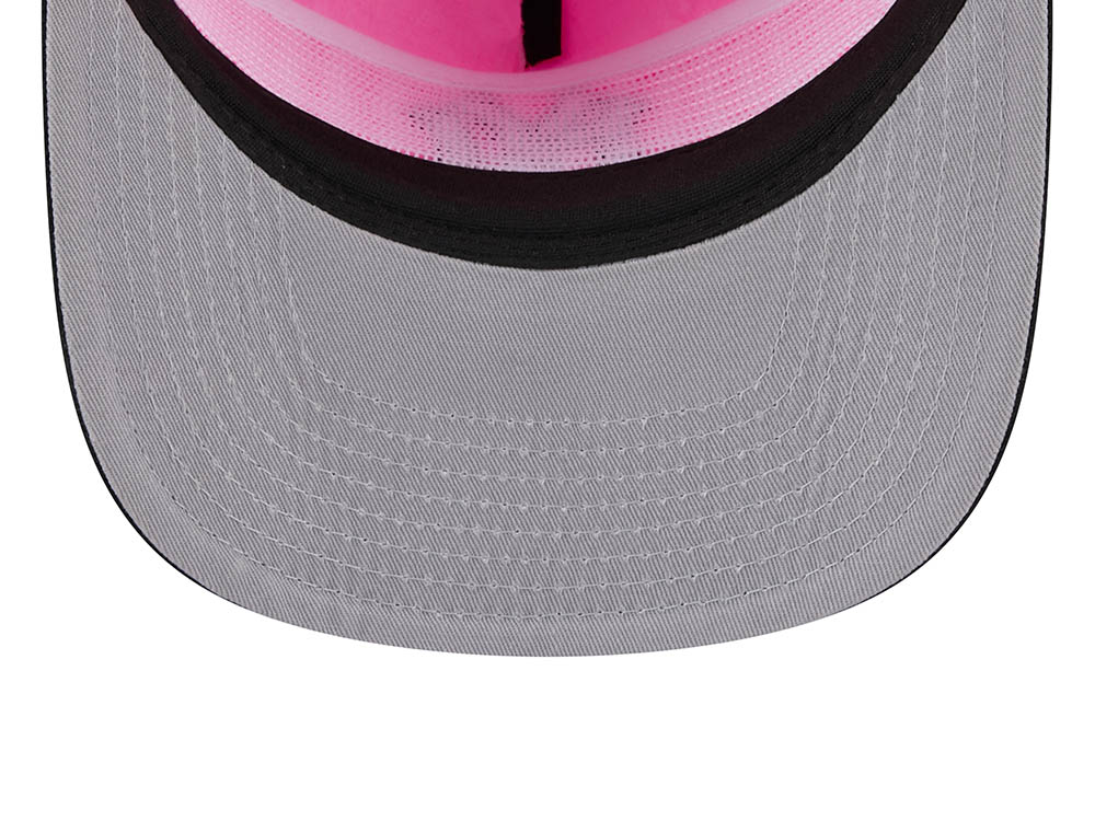 New Era 9FORTY A Frame Fruit Graphic New York Yankees MLB White and Pink Trucker Hat New Era 9FORTY A Frame Fruit Graphic New York Yankees MLB White and Pink Trucker Hat