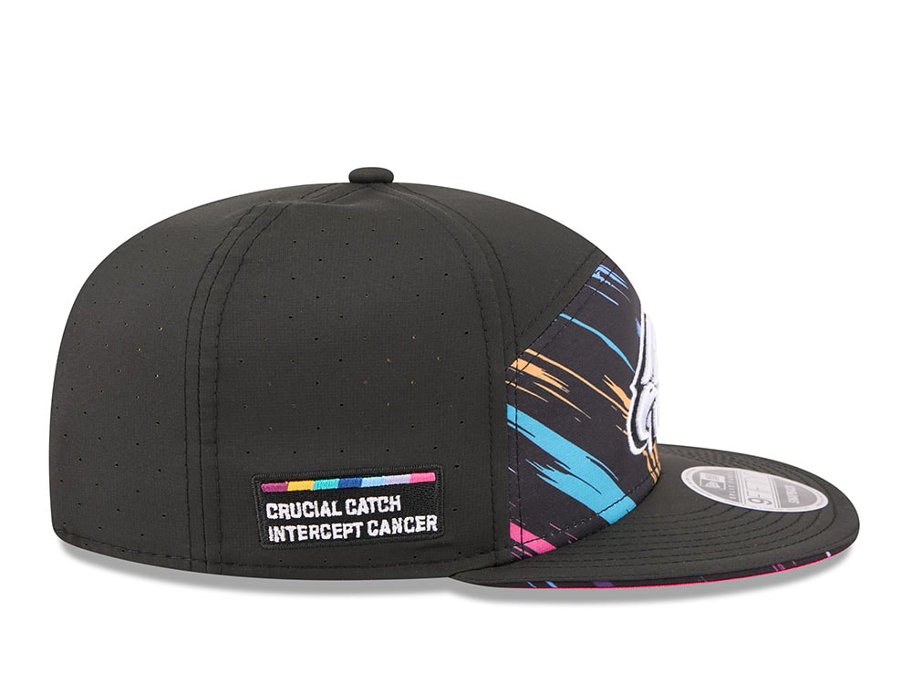 New Era Philadelphia Eagles Crucial Catch 2026 Black Edition 9Fifty Split Panel Snapback Hat