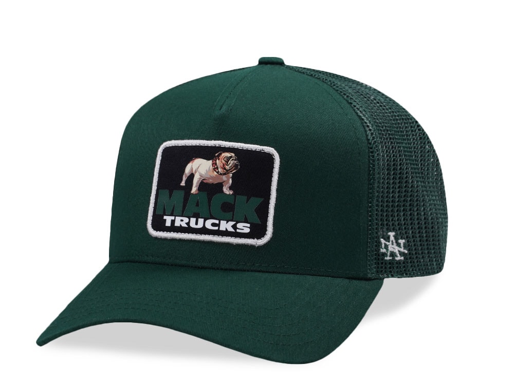 American Needle Mack Trucks Dark Green Valin Trucker Snapback Hat