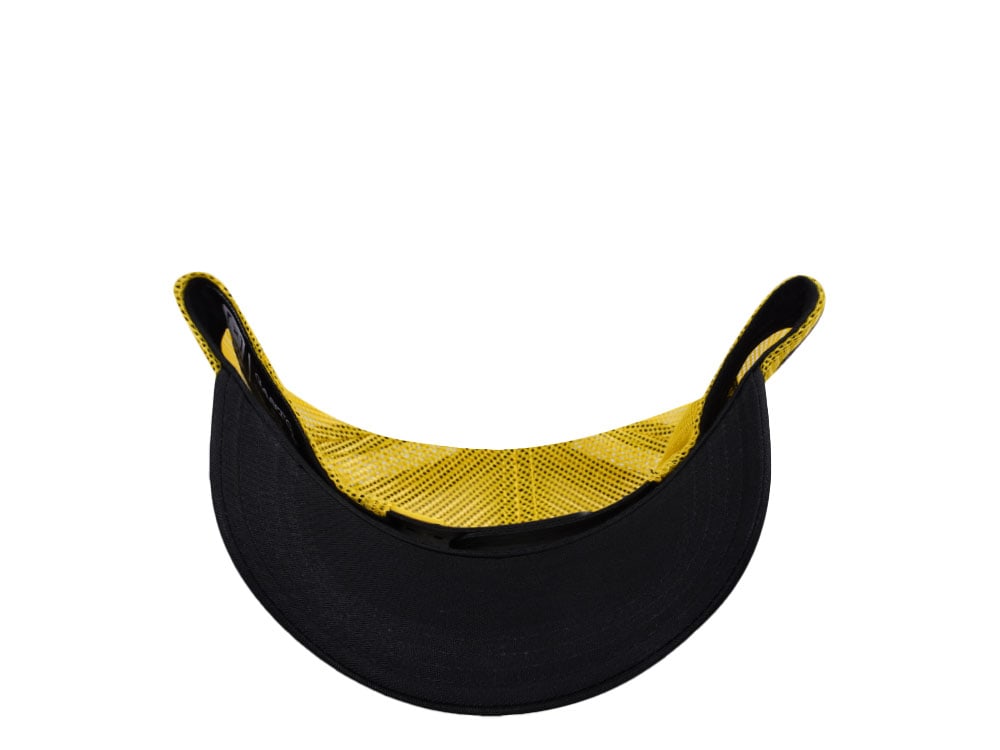 Capslab Gaston Black Yellow Trucker Snapback Hat