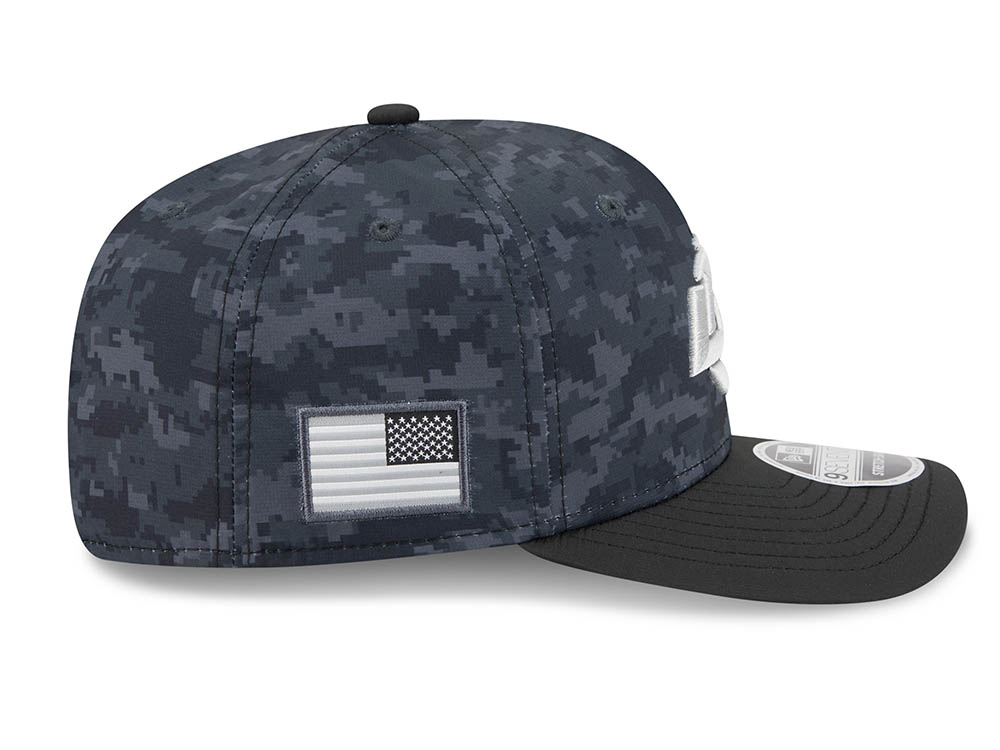 New Era Los Angeles Rams NFL Salute to Service 2026 Digi Camo Black 9Seventy Stretch Snapback Hat