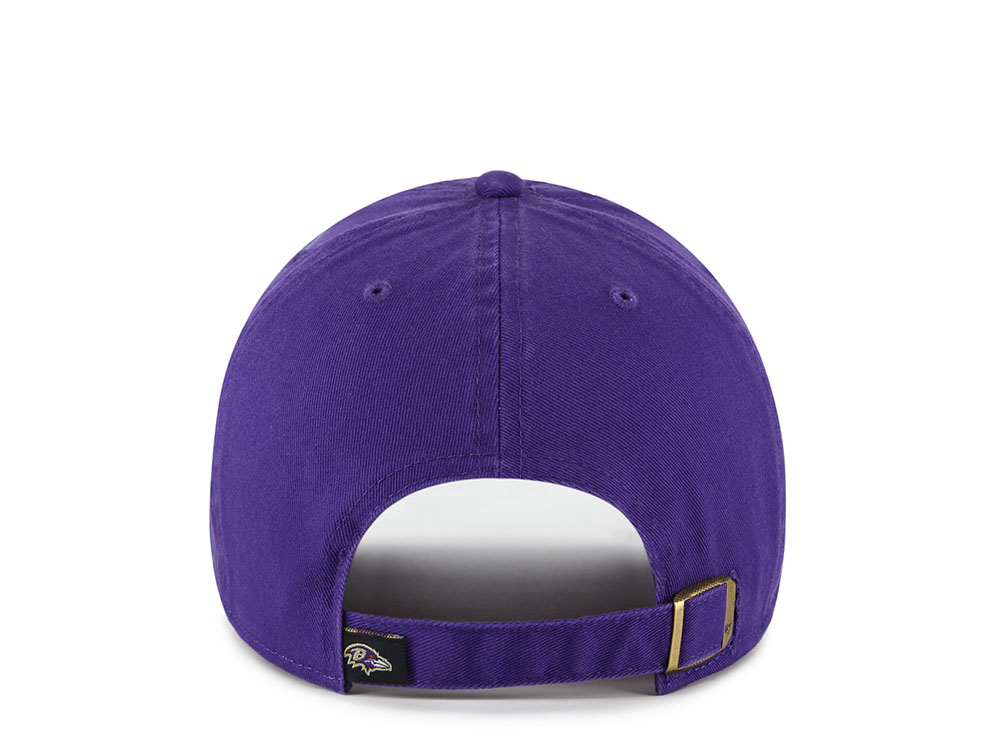 47Brand Baltimore Ravens Purple Classic Edition Clean Up Strapback Hat
